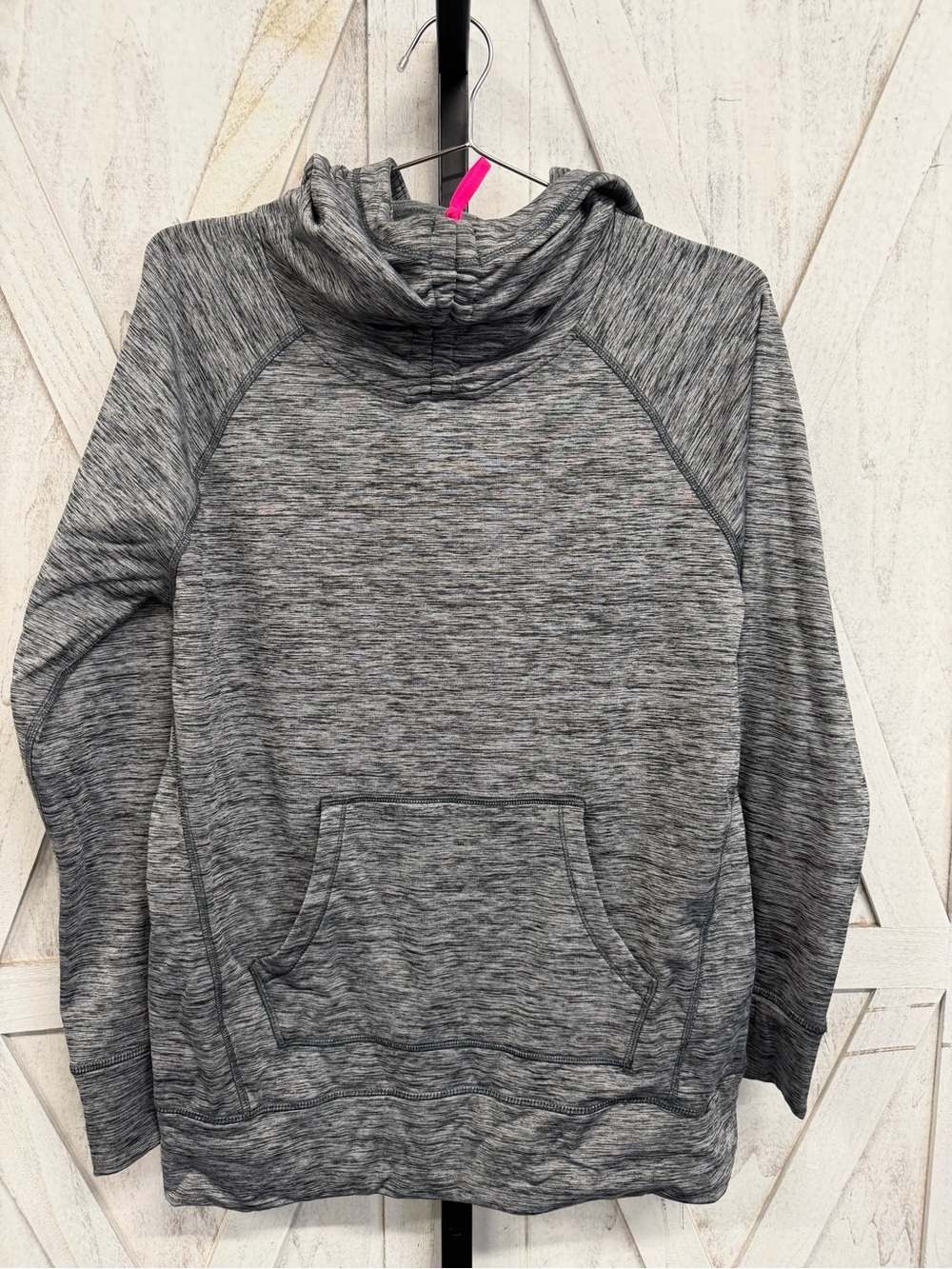 Marc Jacobs Heather Gray Hooded Pullover Sweatshirt